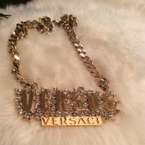 Versus by Versace Vintage Logo with rhinestones